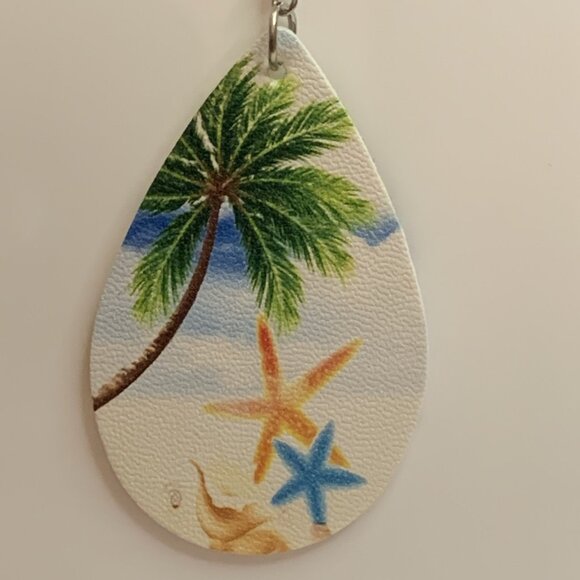 Palm Tree Earring, Tree Earring, Beach Earring, Starfish Earring, Gift Idea - Picture 4 of 6